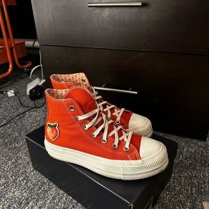 Converse LIMITED EDITIONS platform high top peach